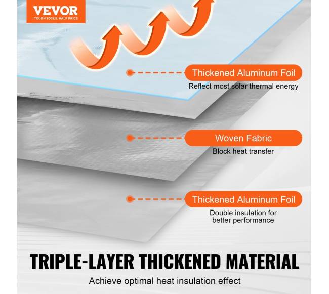 Dviejų sluoksnių atspindinti izoliacija 122x7620 cm1