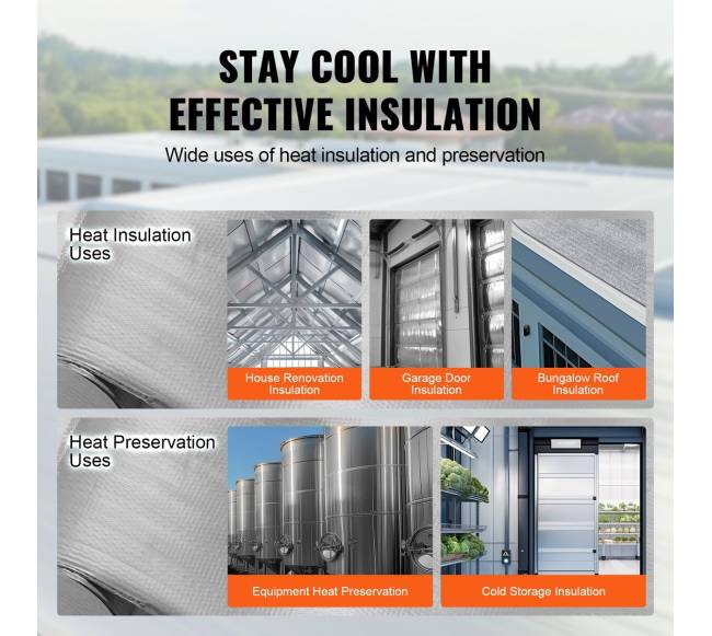 Dviejų sluoksnių atspindinti izoliacija 122x7620 cm5