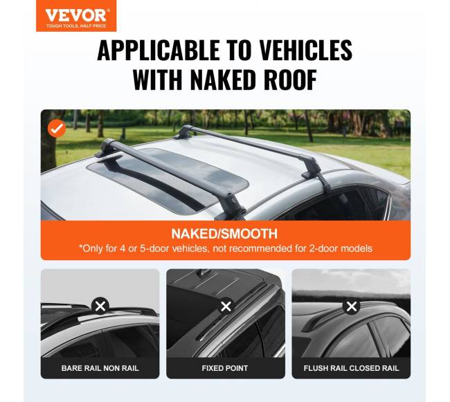 Universalus automobilių stogo bagažinės skersinis su užraktu1