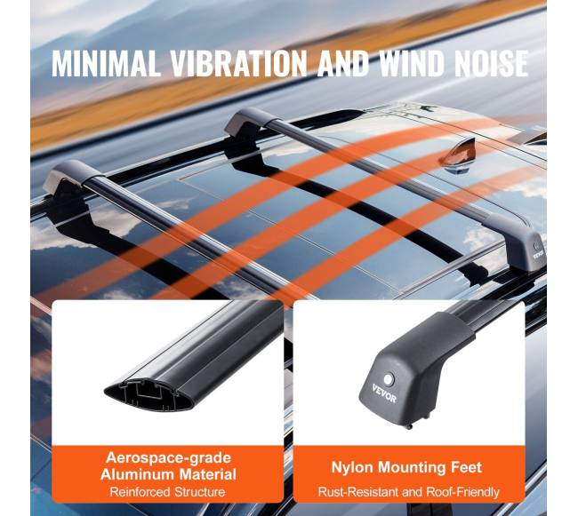 Universalus stogo bagažinės skersinis 122 cm4