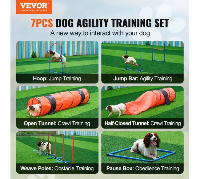 Šunų vikrumo treniruočių rinkinys 7 dalių1