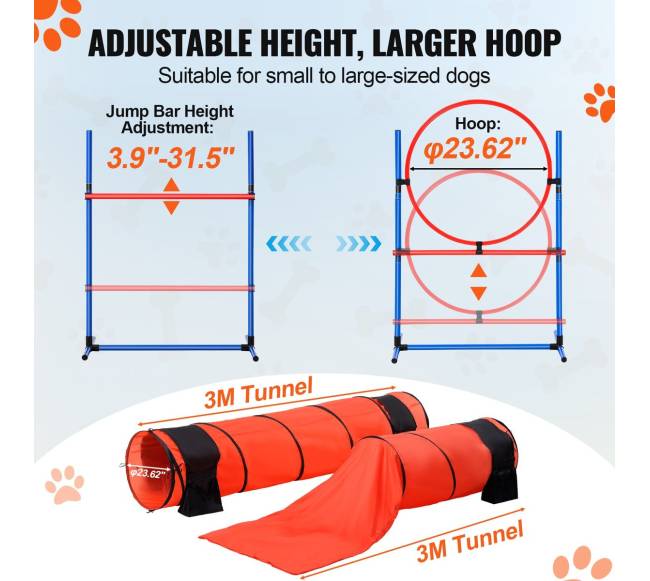 Šunų vikrumo treniruočių rinkinys 7 dalių3