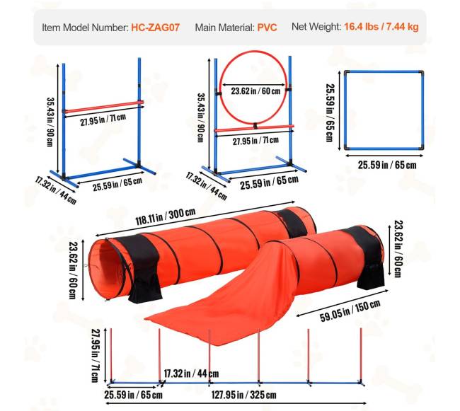 Šunų vikrumo treniruočių rinkinys 7 dalių6