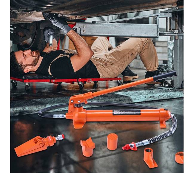 12 tonų hidraulinis keltuvas su oro pompa7