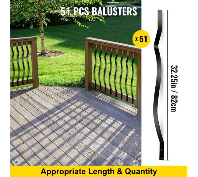 Metaliniai laiptų balustrai 51 vnt. 82 cm2