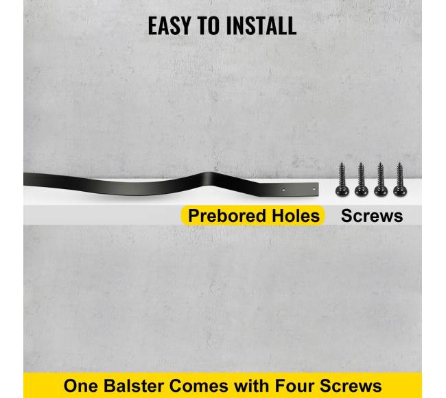 Metaliniai laiptų balustrai 51 vnt. 82 cm5