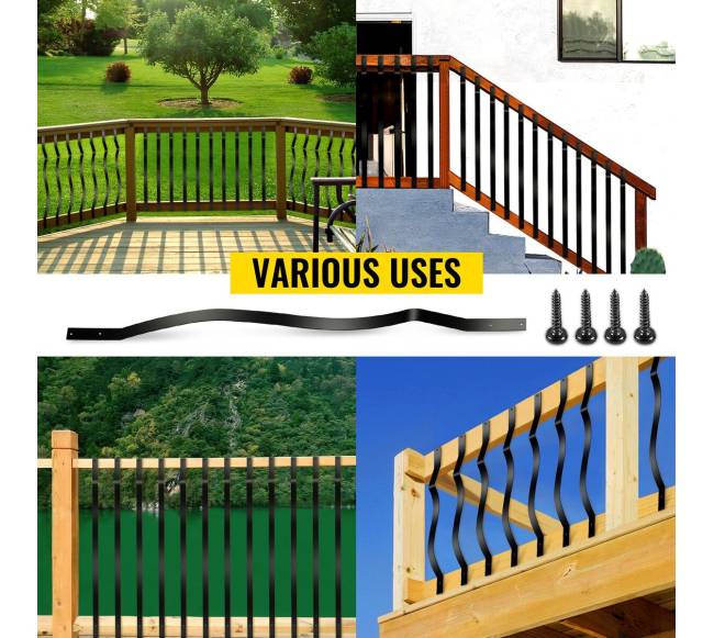 Metaliniai laiptų balustrai 51 vnt. 82 cm6