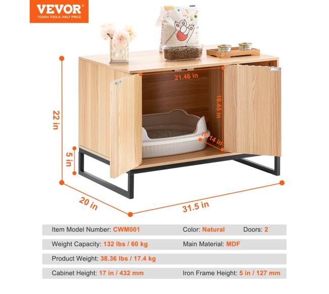 Kačių tualeto spinta su paslėpta dėže6