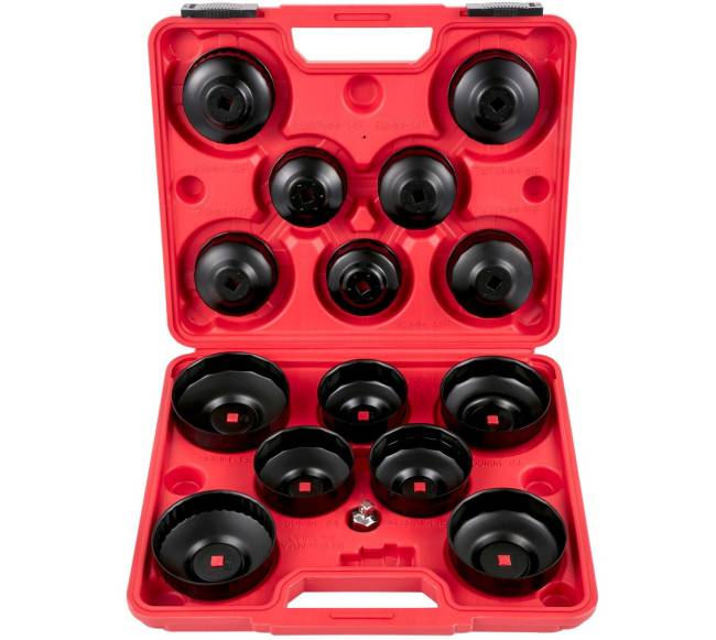 Alyvos filtro galvos raktas 15 dalių rinkinys0