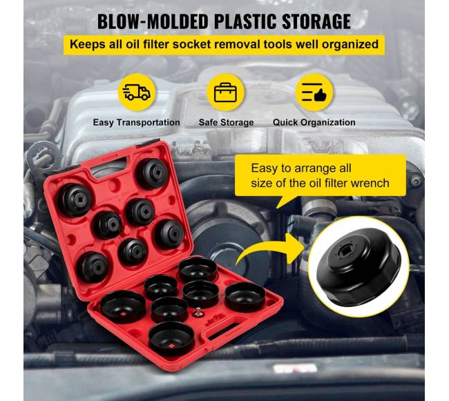 Alyvos filtro galvos raktas 15 dalių rinkinys5