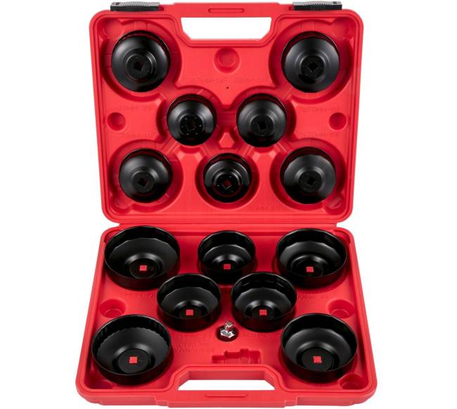 Alyvos filtro galvos raktas 15 dalių rinkinys8