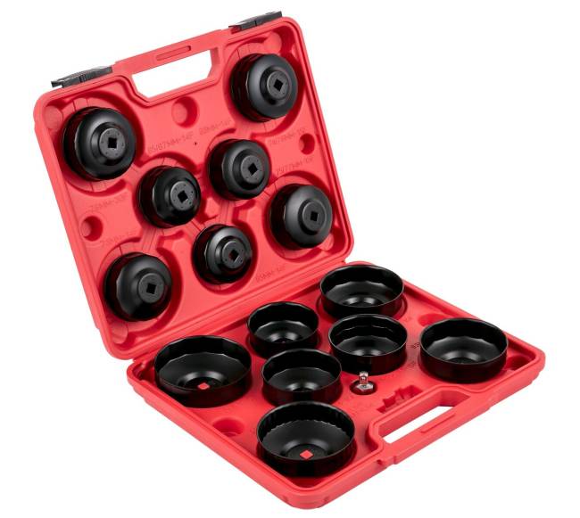 Alyvos filtro galvos raktas 15 dalių rinkinys9