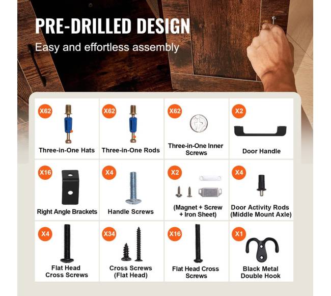 Medinė kačių tualeto dėžė su 4 lentynomis4