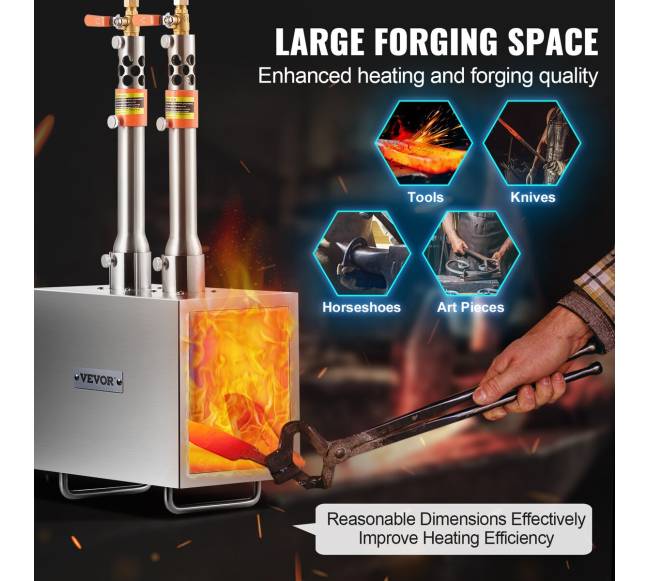 Nešiojama dviejų degiklių kalvė2