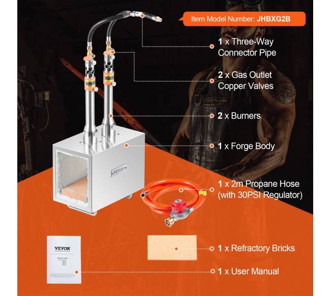 Nešiojama dviejų degiklių kalvė6