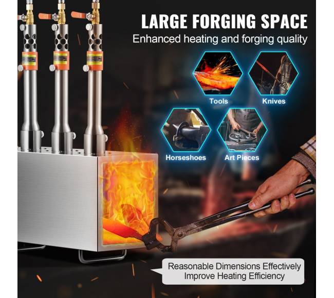 Nešiojama trijų degiklių propano kalvė2