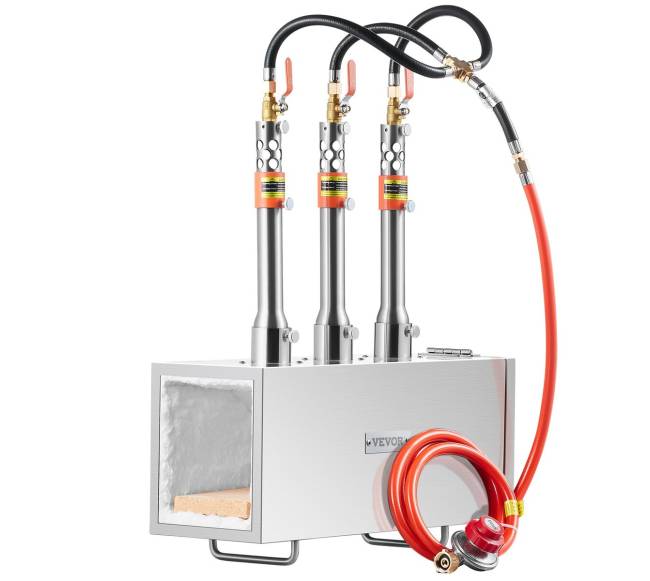 Nešiojamas propano kalvėje su 3 degikliais0