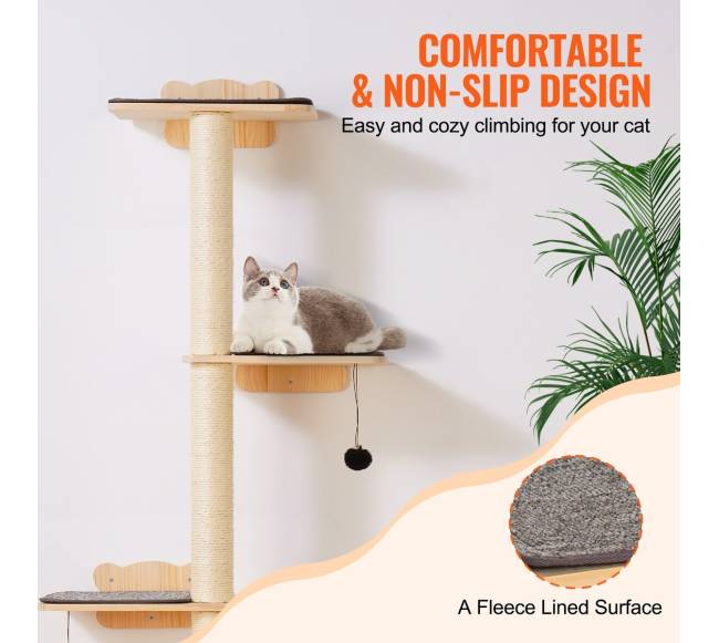 Sieninis kačių laipiojimo medis su platforma4