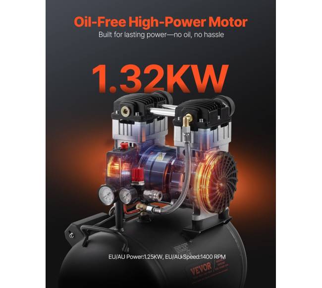 Kompresorius be alyvos 10 gal 90 PSI1