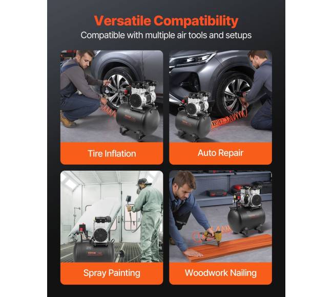 Kompresorius be alyvos 10 gal 90 PSI5