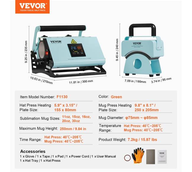 2-in-1 kepurių ir puodelių termopresas6