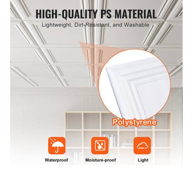 Lubos plokštės 48 vnt 20 x 20 cm2