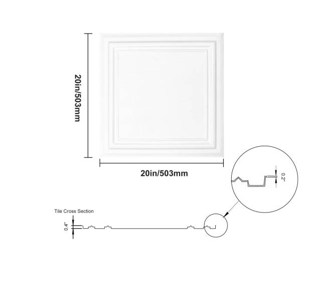 Lubos plokštės 48 vnt 20 x 20 cm8