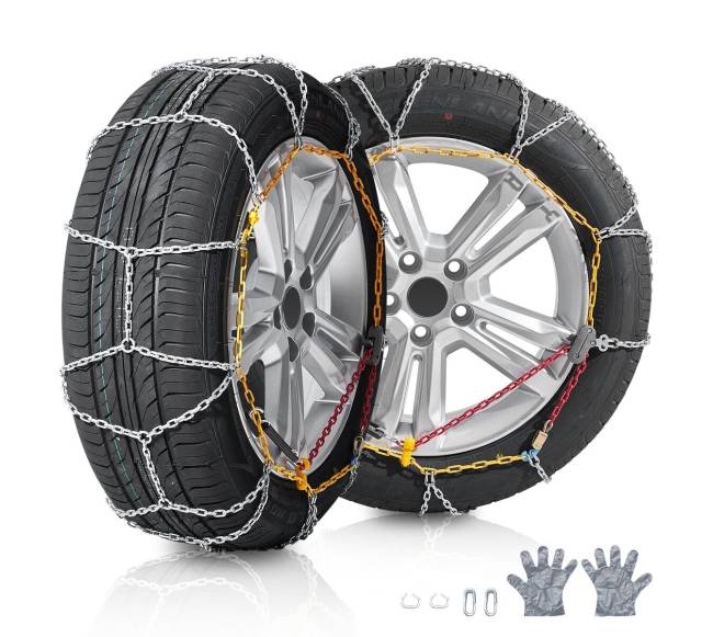 2 vnt. sniego grandinės iš mangano plieno0