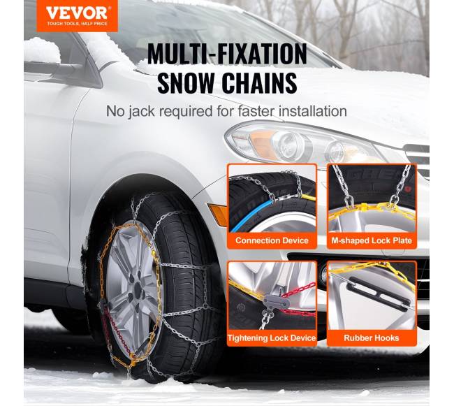 2 vnt. sniego grandinės iš mangano plieno1