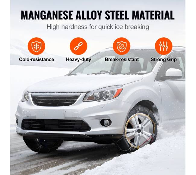 2 vnt. sniego grandinės iš mangano plieno2