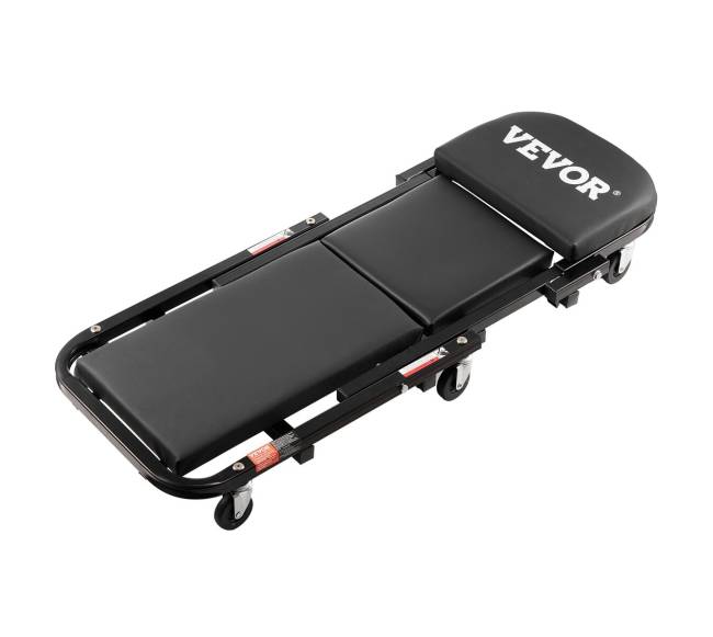 40 colių sulankstomas mechaniko kėdė su 204 kg talpa0