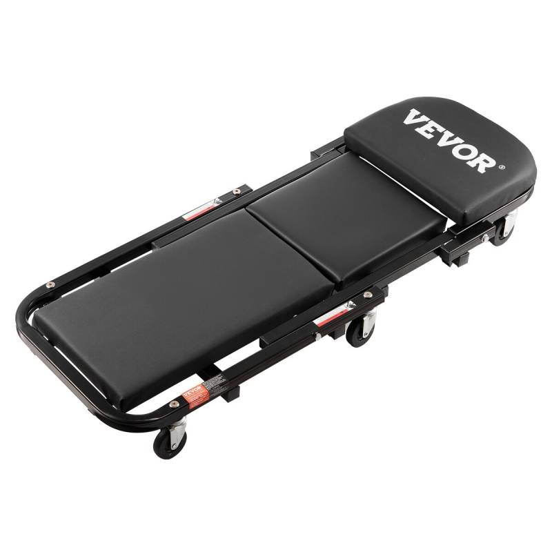 40 colių sulankstomas mechaniko kėdė su 204 kg talpa0