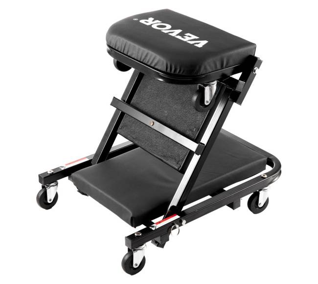 40 colių sulankstomas mechaniko kėdė su 204 kg talpa10