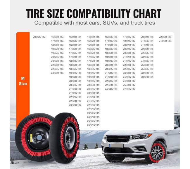 2 vnt. sniego kojinės padangoms – didelis dydis2