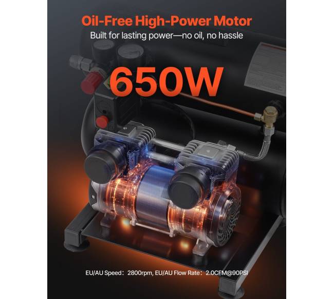 Nešiojamas bealyvas oro kompresorius 18L 90 PSI1