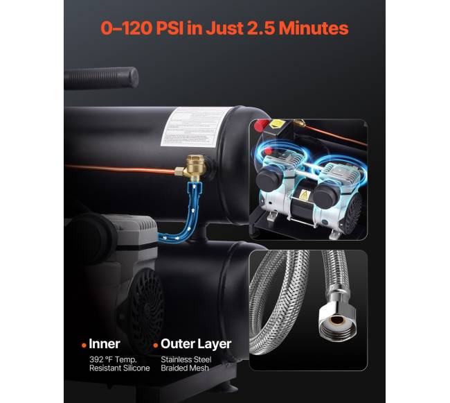 Nešiojamas bealyvas oro kompresorius 18L 90 PSI2