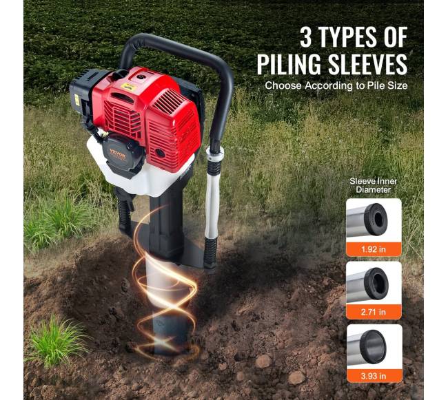 52 cc benzininis T kuolų kalėjas, dviejų taktų2