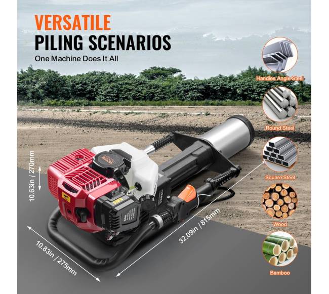 52 cc benzininis T kuolų kalėjas, dviejų taktų5