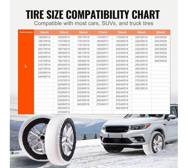 2 vnt. padangų sniego kojinės didelės2