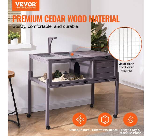 Medinis vėžlių namas su ratukais1