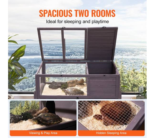 Medinis vėžlių namas su ratukais3