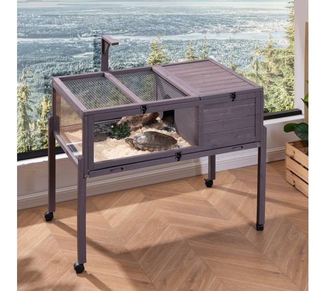 Medinis vėžlių namas su ratukais7