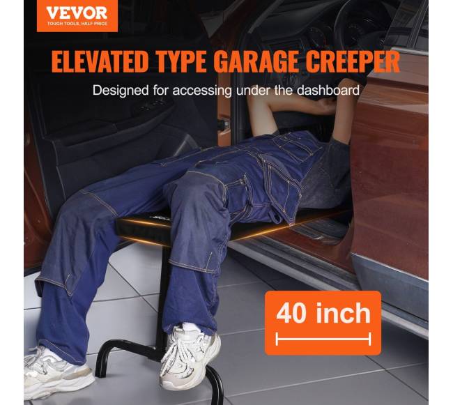 Reguliuojamas automobilių remonto gultas su ratukais1