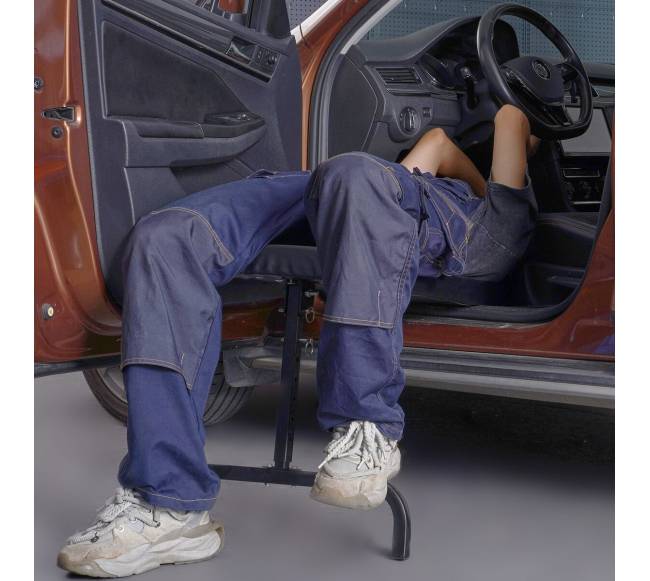 Reguliuojamas automobilių remonto gultas su ratukais7