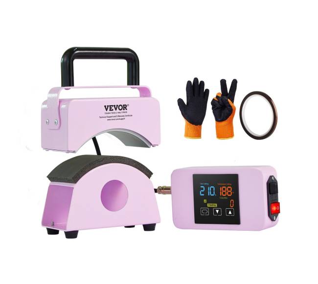 Mini kepuraičių spaustuvas 5.9x3.15 colio plokštė (violetinė)0