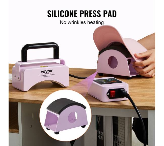 Mini kepuraičių spaustuvas 5.9x3.15 colio plokštė (violetinė)3