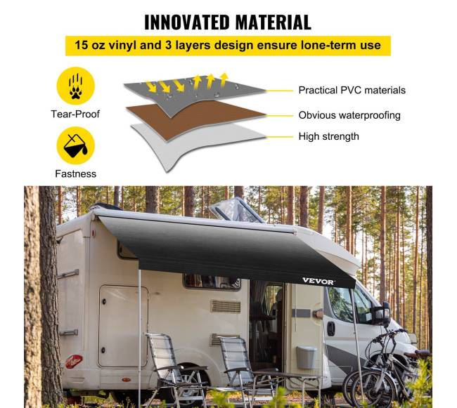 RV tentas keičiamas tentas 18 pėdų2