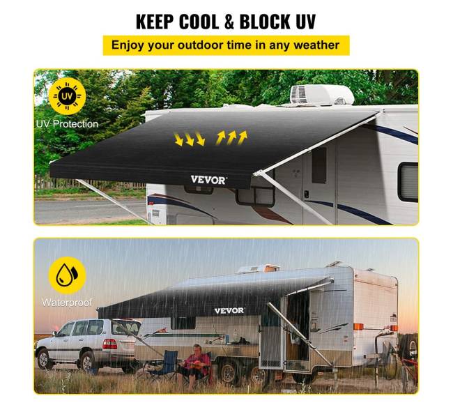 RV tentas keičiamas tentas 18 pėdų3