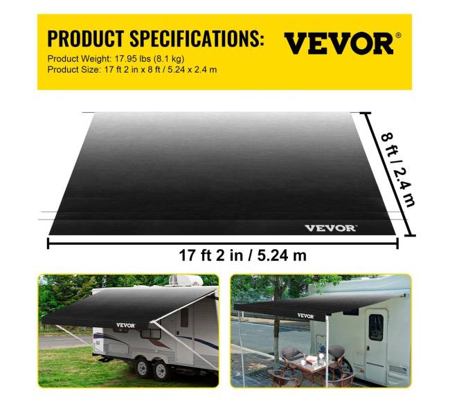 RV tentas keičiamas tentas 18 pėdų6