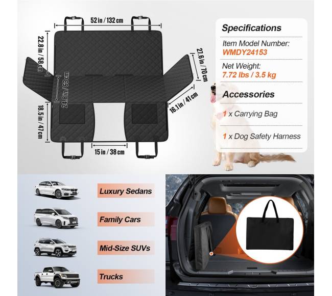 Automobilių šunų sėdynės dangtis6